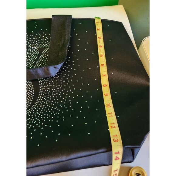 Victoria’s Secret Shine Zipper Tote Bag Holiday 2024 Bling Diamante Graphic VGC - Picture 8 of 8